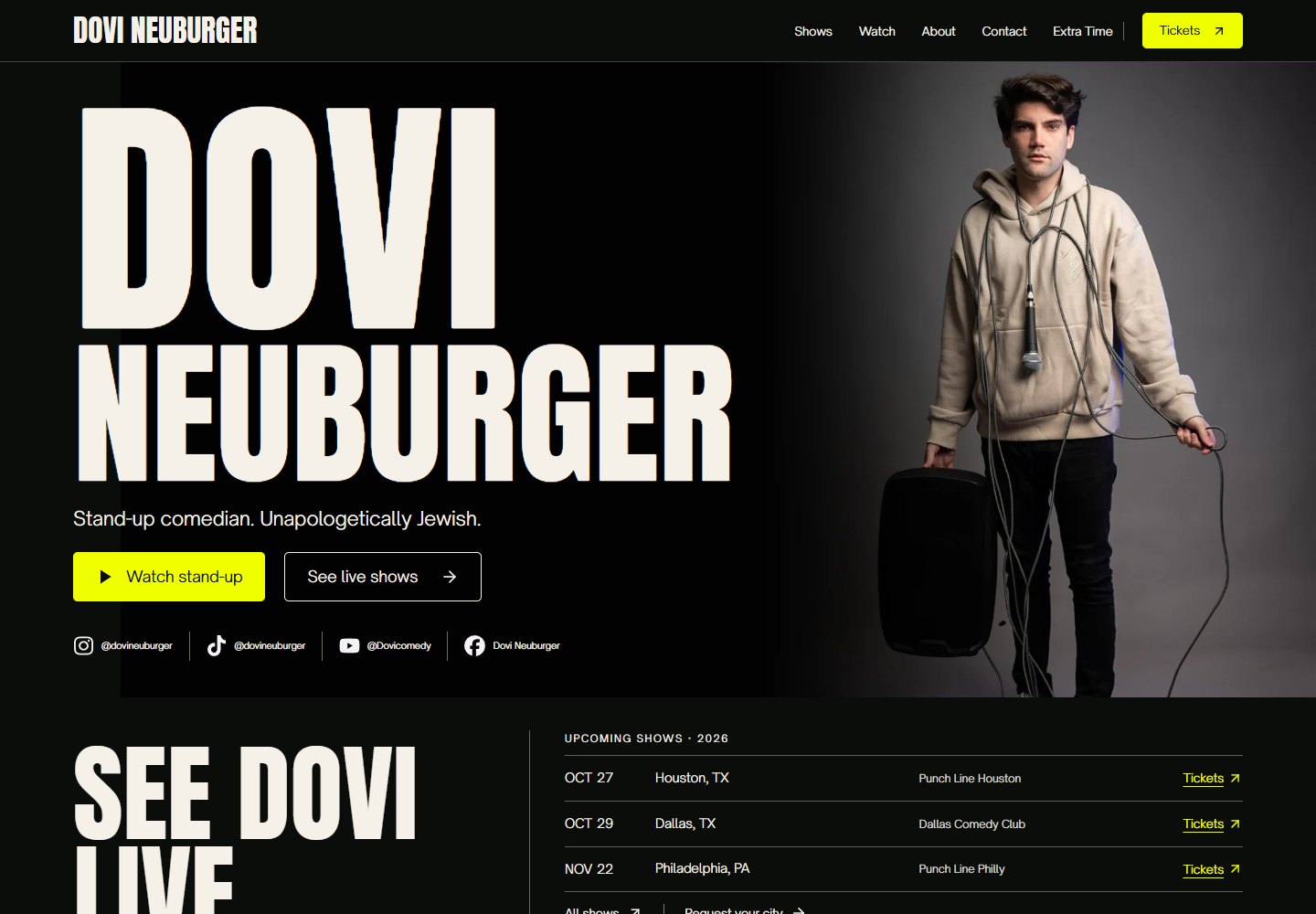 Dovi Neuburger website screenshot